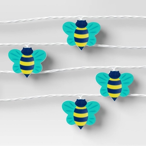 NWT sun squad bee 10 count iridescent string lights 6 feet - Picture 2 of 4